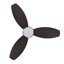 Ventilateur de plafond à moteur à courant continu de 48 po avec télécommande, ensemble d'éclairage à DEL inclus.-1743218185