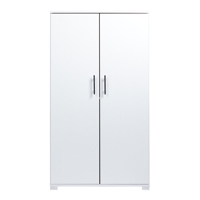 Quinlan Wood Storage Cabinet with Lock, 2 Door, 2 Shelf File, Tool, Utility Storage Cupboard Cabinet