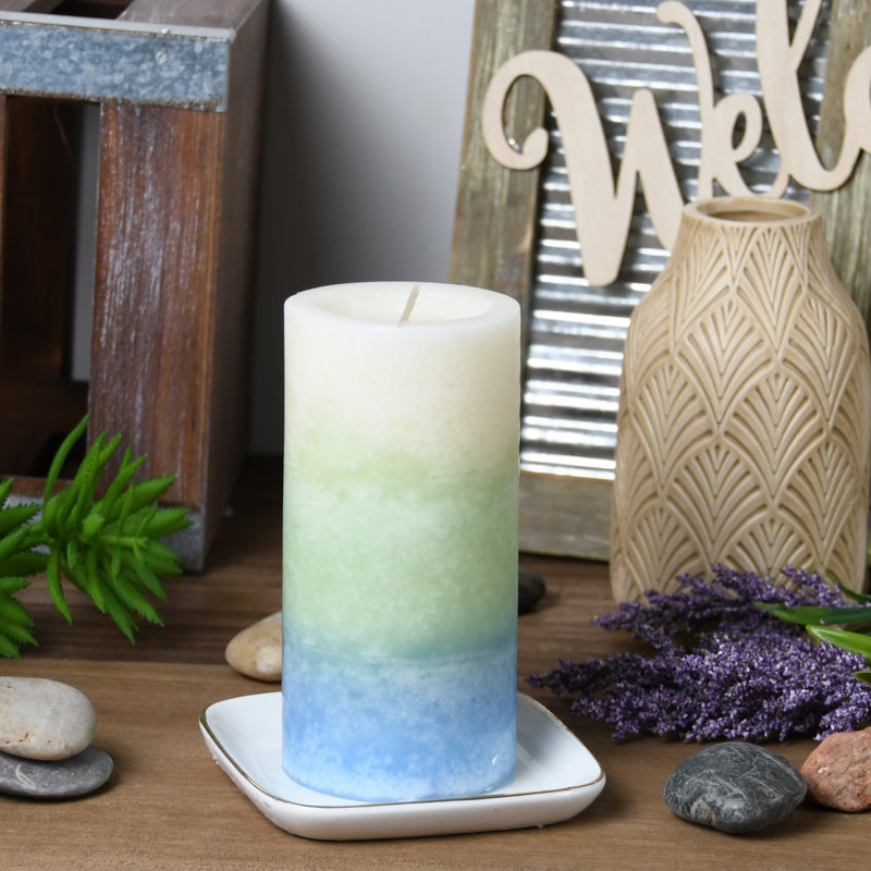Line Dried Linens Scented Pillar Candle, 1