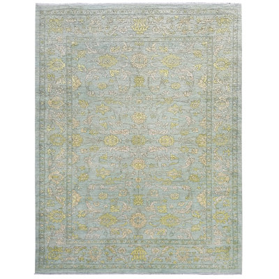 Agra One-of-a-Kind 5'5" X 8' New Age Wool Area Rug in