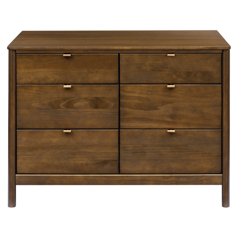 Bondi 6 Drawer Double Dresser, Brown