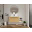 Ensemble de meuble-lavabo mural 48 po avec lavabo de comptoir en résine, 1 tablette de rangement, 2 portes à fermeture douce (KD-Packing)-1424139999