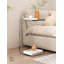 Modern Acrylic Side Table - Transparent Minimalist End Table for Living Room & Bedroom, Contemporary Accent Table with Crystal-Clear Design-1597093029