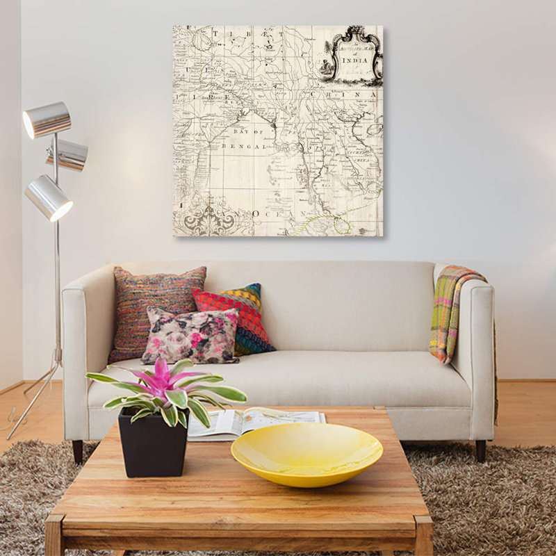 «Old World», impression sur toile, H 18 po x l 18 po x P 1,5 po, Pas de tapis, Toile tendue