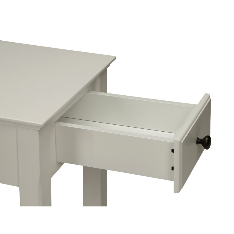 Table blanche polyvalente avec tiroir et tablette pratique pour économiser de l'espace