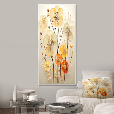 «Yellow Flora Fantasy - Botanicals», art mural
