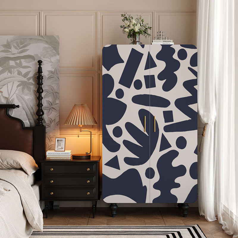 Retro painted  storage wardrobe