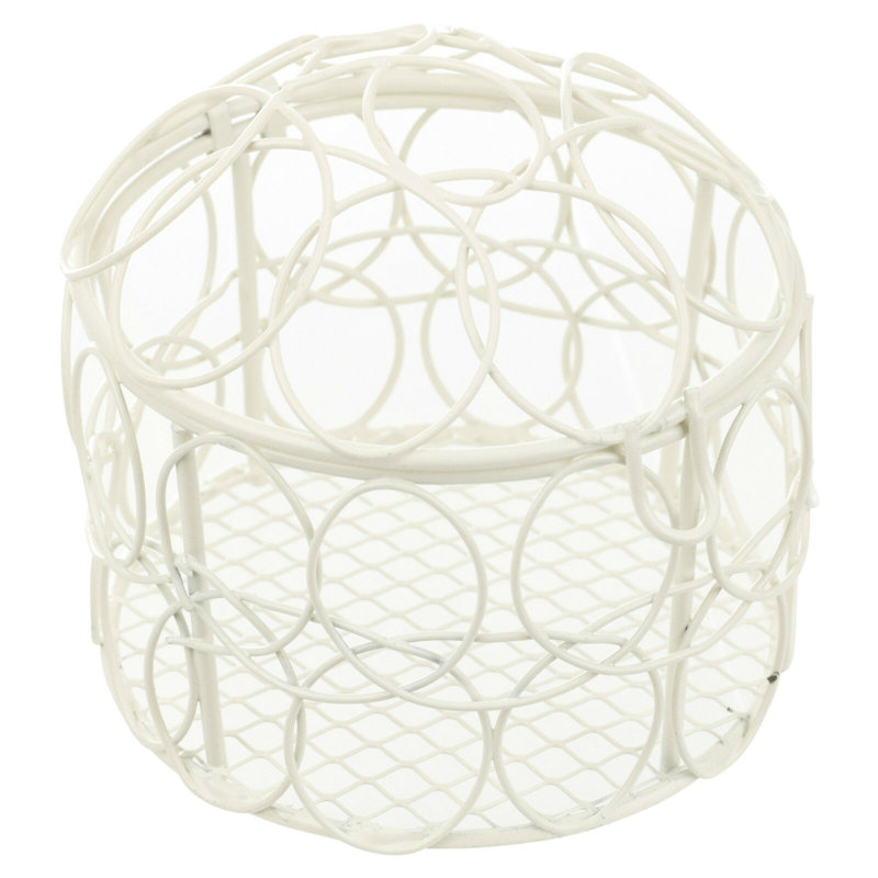 Menton Decorative Bird House Or Cage, Ivory