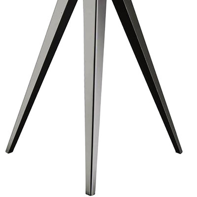 Lampe trépied grise et noire