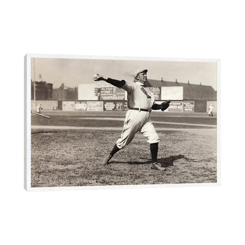 Cy Young (1867-1955) - Print on Canvas, 66.04 cm H x 45.72 cm W, White Framed