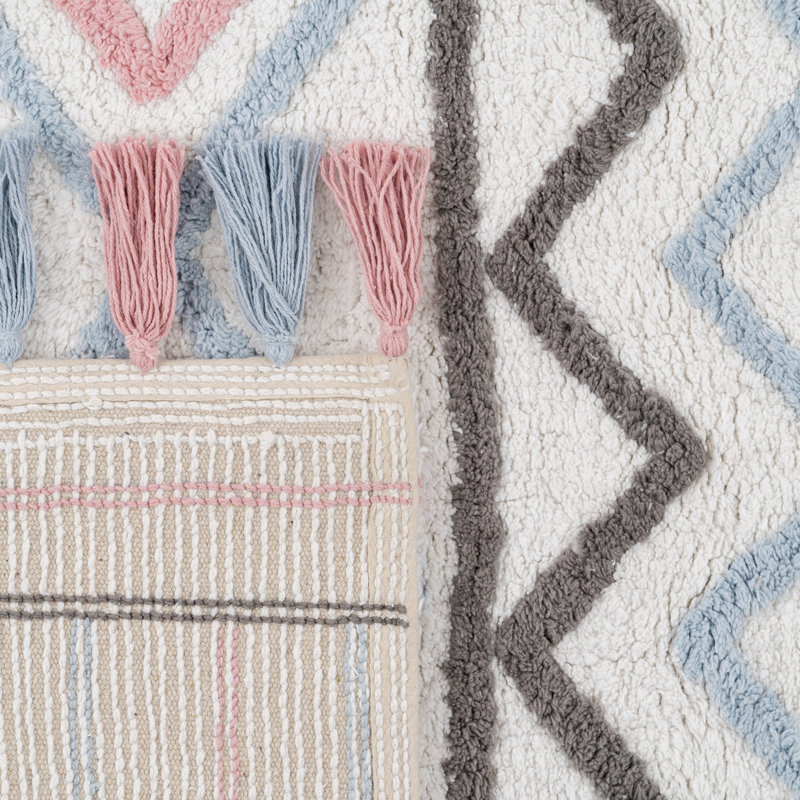 Wofford Southwestern Cotton Area Rug, Rectangle 90 x 175cm
