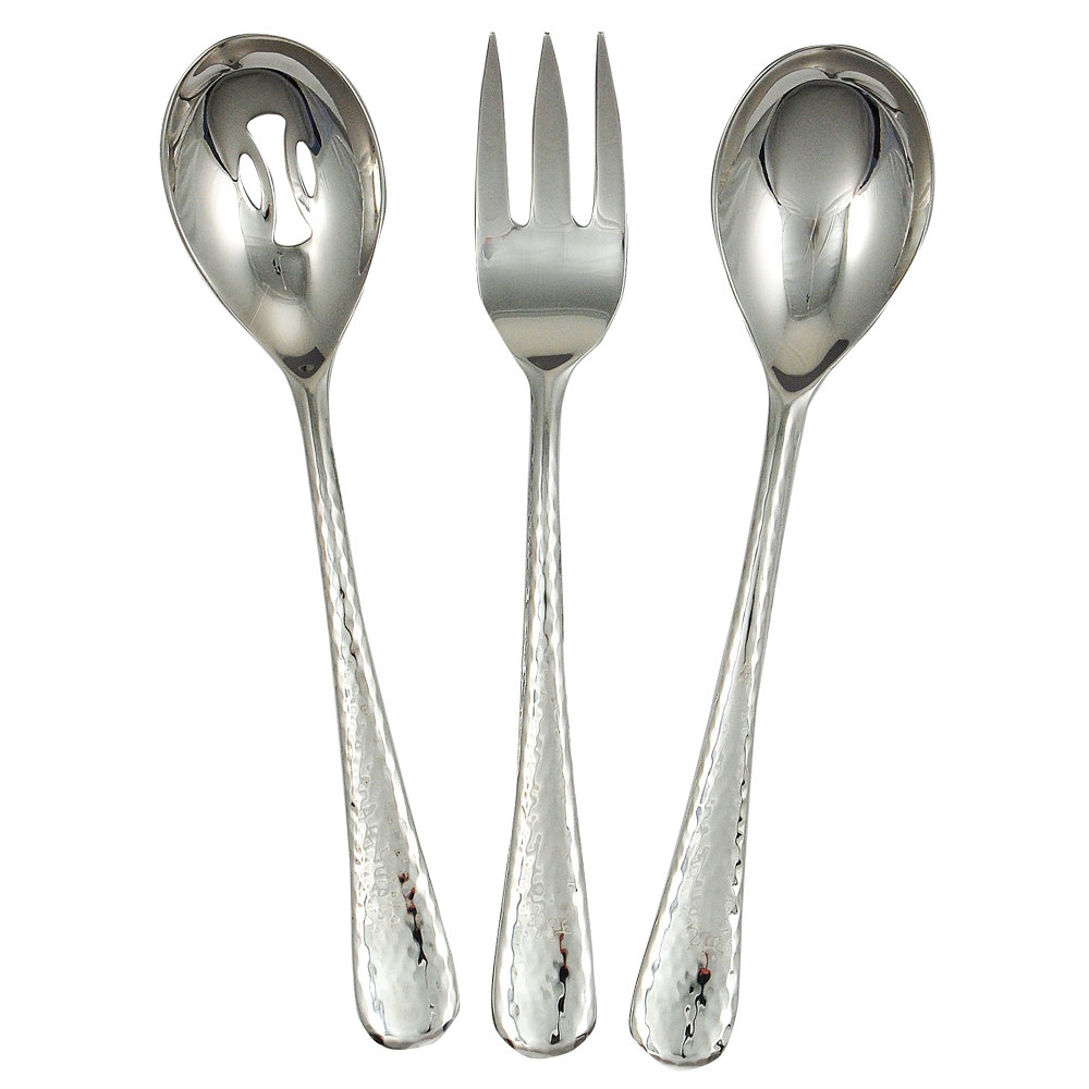 Fitz 3 Piece Stainless Steel Hostess Set