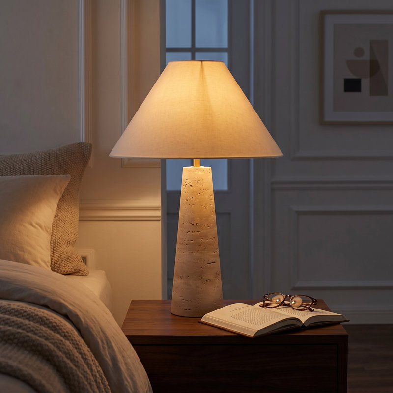 Dante Travertine Table Lamp