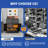 34.3" Rolling Heavy-Duty Metal Tool Cabinet With 3 Drawers & Lockable Door For Garage And Workshop Storage.