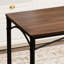 Ensemble de table de salle à manger, table de bar avec 4 bancs de salle à manger, comptoir de table de cuisine avec chaises, table de déjeuner industrielle pour la cuisine, salon, salle de réception, l 43,3 po x l 23,6 po x H 30,1 po-1659250877