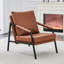 Chaise d'appoint moderne en similicuir avec structure en métal robuste et conception ergonomique-132896368