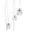 Claxten 5 - Light Chrome Cluster Pendant