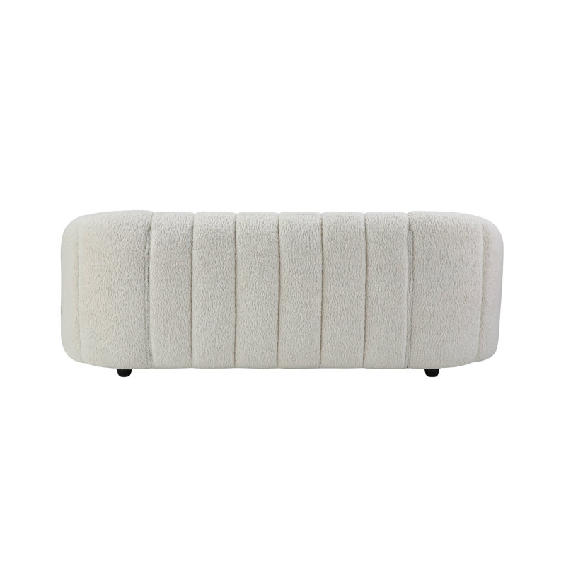 Osmash White Sherpa Sofa