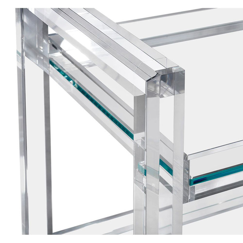 Ava Bar Cart, Clear