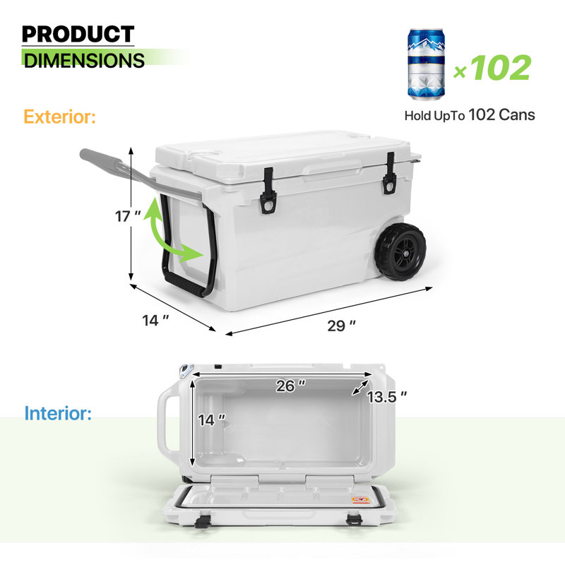 Glacière réfrigérée 50L, Blanc