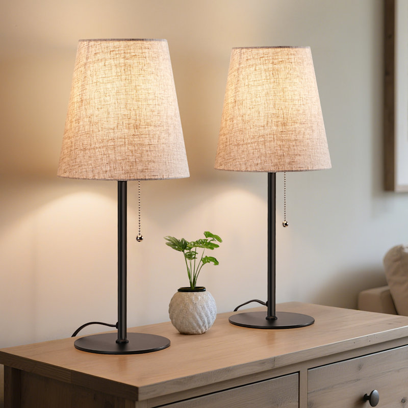 19" H Classic Metal Table Lamps