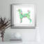 Tapisserie caniche - peinture encadrée-1950715494-1950715493