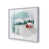 Cadre simple en chrome poli, bois massif
