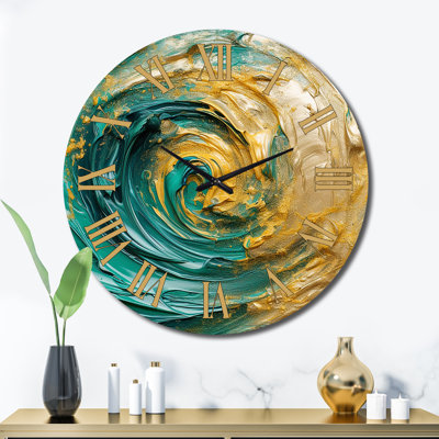 Horloge murale Golden Ocean
