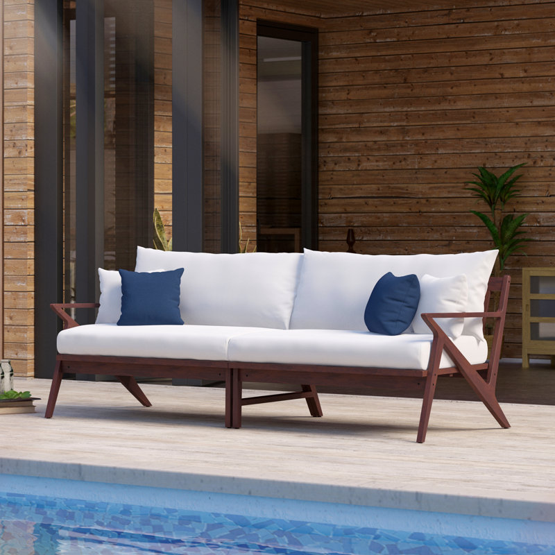 Minhaj Sunbrella Outdoor Sofa, Bliss Ink
