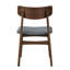 Chaise rembourrée en bois massif Gantz