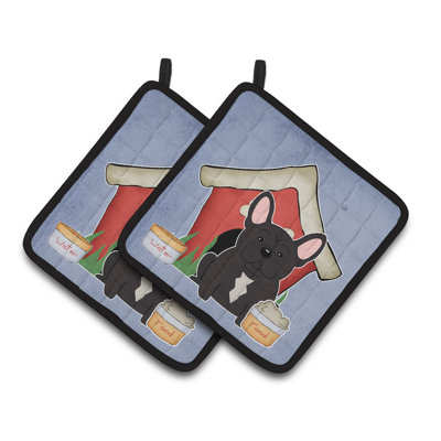 Caroline's Treasures Dog House Polyester Potholder