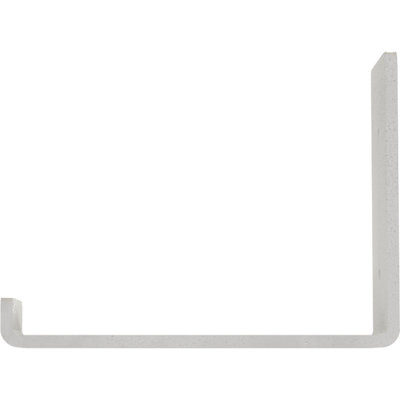 Support pour tablette en acier martelé blanc l 2 po x P 8 po x H 6 po