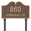 Hillsdale 2-Line Lawn Address Sign-768919332