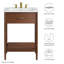 Meuble-lavabo simple 24 po avec plateau en céramique Modway Zaire-94387547-94387550