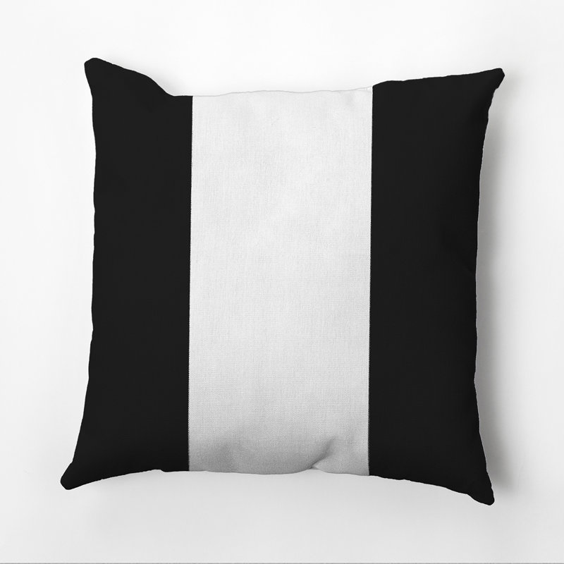 Square Pillow Cover & Insert, 18" x 18", Black