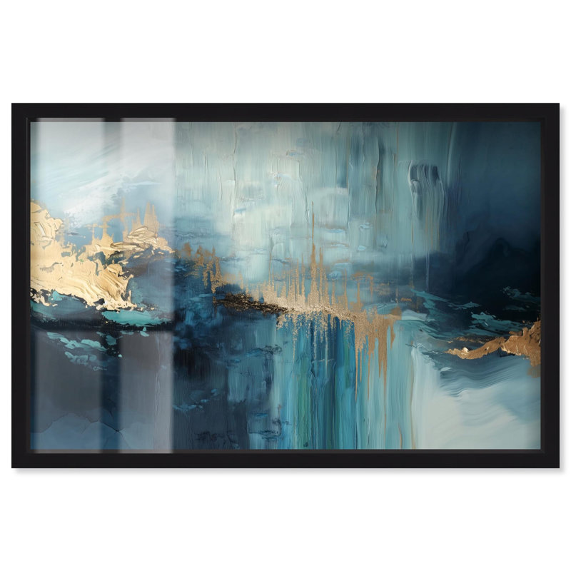 «Shadowbox» par Art Remedy, H 17 po x l 25 po, Structure noire