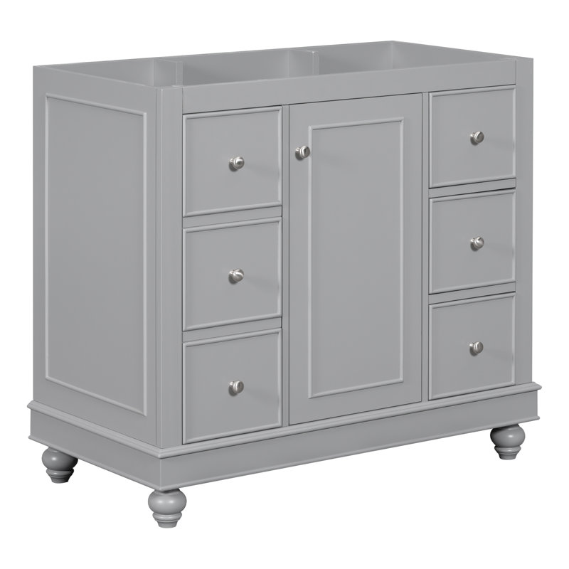 Armoire de salle de bain avec 4 tiroirs et 1 porte d'armoire