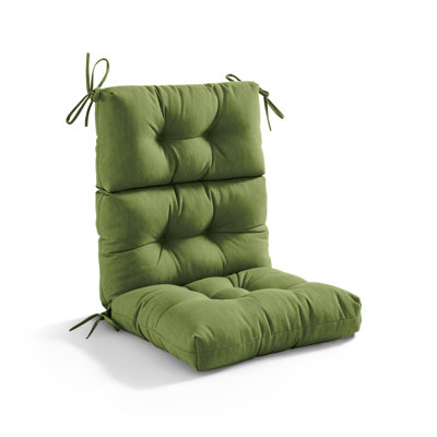 High Back Outdoor Chair Cushion For Patio Furniture, Waterproof All Weather Adirondack Cushion With High Rebound Foam, Seat & Back Support For Indoor Outdoor Garden Lawn,Floral