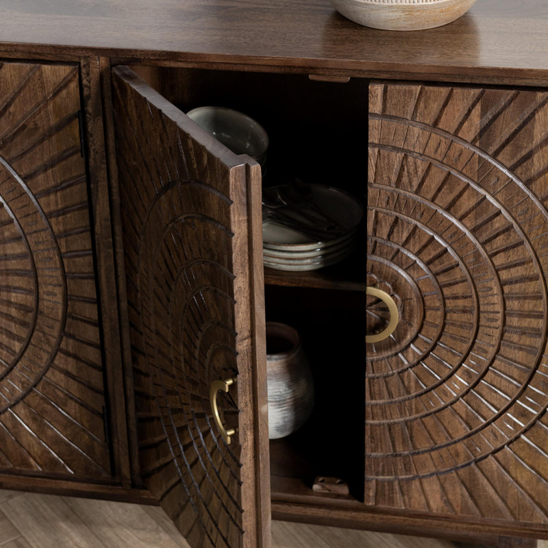 Viva 65'' W Solid Wood Sideboard, Brown