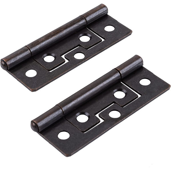 JJWNMLL Lot De 12 Charnières De Porte Encastrées Avec Vis Pour Armoire