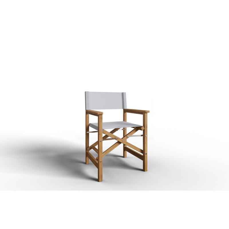 Folding Director Chair, White