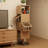 Burlywood Modern Solid wood Standard Bookcase