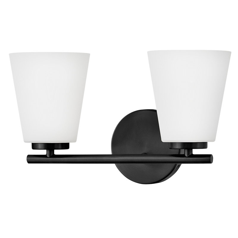 Lark Bri Bathroom Vanity Light, Black