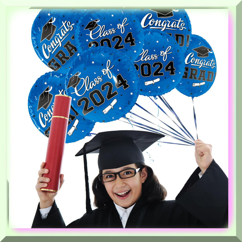 16-Inch Aluminum "FINAL FIESTA" Letter Balloon Set