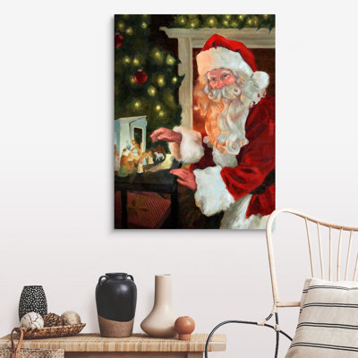 Saint-Nick et la Nativité par Jacob Green - reproduction d'art sur toile