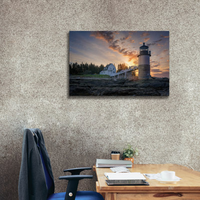 'Spring Morning At Marshall Point' by Rick Berk Canvas Wall Art