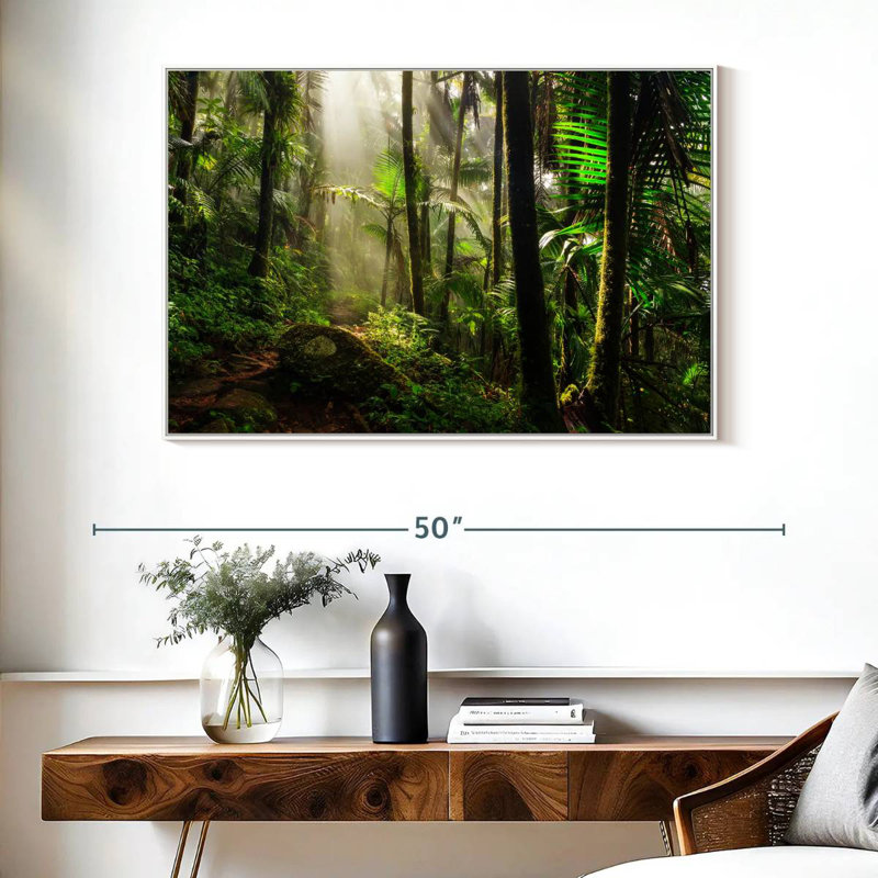 Forêt nationale d'El Yunque, Cadre flottant blanc, 40 po x 27 po