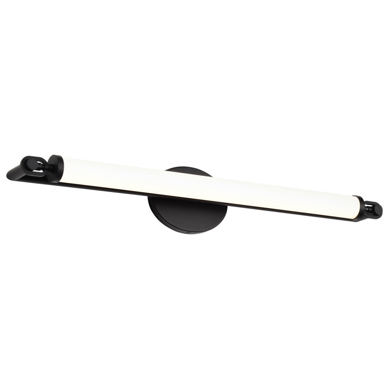 Misaye - Lentille en acrylique pour coiffeuse à DEL, Noir mat