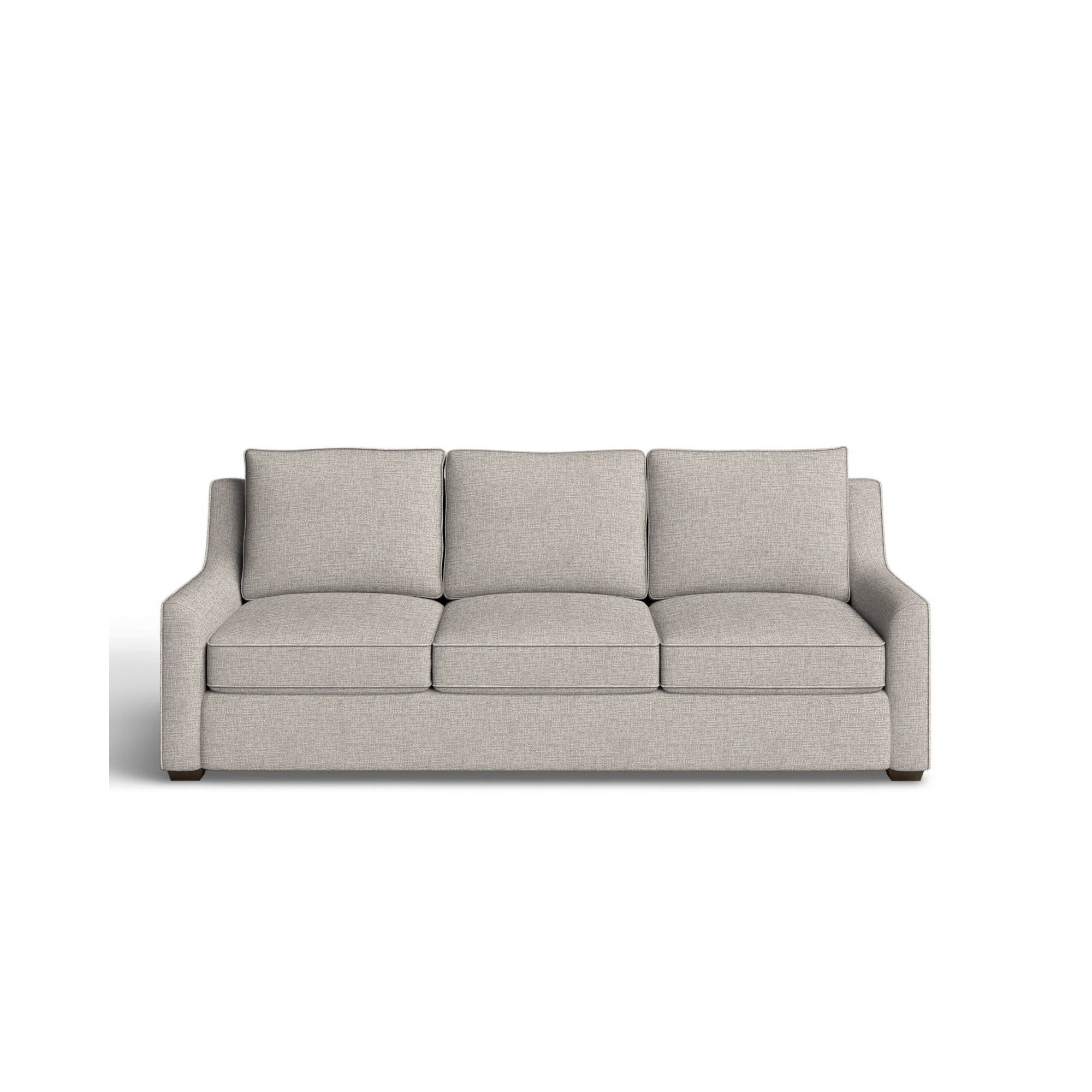 Gemi 80'' Upholstered Sofa, Drusky Ivory Sustain® Basketweave