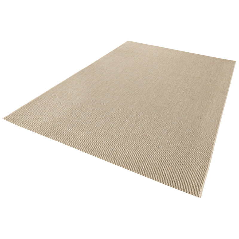 Meadow Flatweave Beige Rug, Rectangle 80cm x 150cm